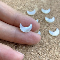 Vente en gros perles de nacre naturelle nacre coquille de lune personnalisées pour accessoires de fabrication de bijoux à bricoler soi-même