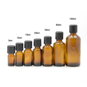 Clear <b>Amber</b> <b>Glass</b> Dropper Bottle for Essential Oils 30ml/50ml/10ml Square Shape for Packaging Infusions and Screen Printing - Product Image 6