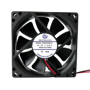 8020 3Inch 12V 24V 48V DC Axial Fan 80x80x20mm Brushless Ventilation Exhaust Fan For Projector