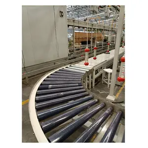 Nice quality automatic high efficient conveyor roller drum front loading washing machine assembly line for household appliance