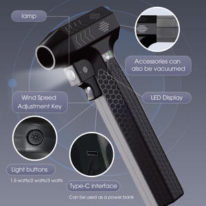 KooFex-Ventilateur KF-FB12 électrique super puissant pour l'extérieur, avec bande de puissance éolienne, lumière LED, moteur sans balais portable - Product Image 2