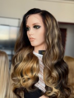 SHY 13x5 Perruque Lace Front HD sans colle, Cheveux Humains Bruts, Couleur Personnalisée Salon, Ligne de Cheveux Ondulée Pré-épilée, OEM ODM