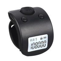 Compteur de prières numérique rechargeable manuel à LED de type anneau, silencieux, pour le sport, cadeau