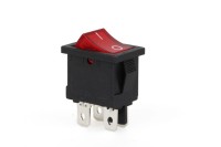 Interrupteur à bascule DPDT marin éclairé de haute qualité KCD3-103C-T 12V SPST, 2 positions, LED 16A 250V, usage industriel et domestique, CQC