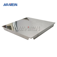 Plafond miroir moderne en acier inoxydable perforé, imperméable, ignifuge, anti-rayures, résistant à l'humidité et insonorisé pour supermarché et extérieur