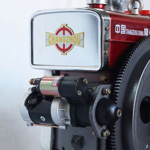 Vente directe d'usine Aokai, moteur diesel monocylindre 4 temps refroidi par eau ZS1100M, démarrage électrique, 15 chevaux, Euro 4 - Product Image 2