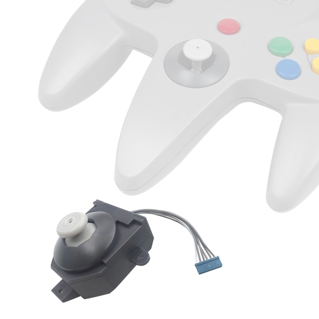 Thumbstick Analog Stick for Nintendo 64 3D Joystick for N64 Original Wired Controller Sensor Module Rocker Replacement