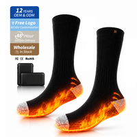 Beheizbare Socken für Männer und Frauen Wiederaufladbar Waschbar für Jagd Camping Wandern Spazieren Angeln Radfahren Outdoor-Arbeit