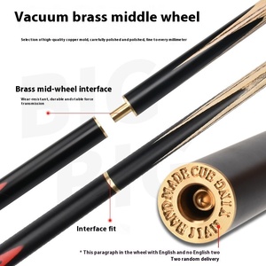 JIANYING 10,3mm Phantom Center Joint 3/4 Split Punch Jump Table Cue Stick chino pequeño mediano cabeza inglés Snooker <span class=keywords><strong>COCOBOLO</strong></span> - Product Image 4