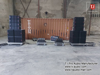 Nouvelle Arrivée Promotionnelle : Enceinte Line Array Passive T.I Pro Audio Pro-210 Professionnelle Double 10 Pouces Haute Puissance Son Étanche