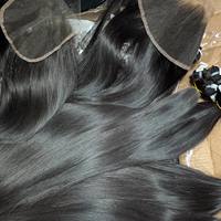 Cheveux bruts du Cambodge, cheveux indiens non traités, vente en gros en vrac, cheveux vietnamiens lisses naturels, tissage de cheveux bruts d'un seul donneur, mèches birmanes