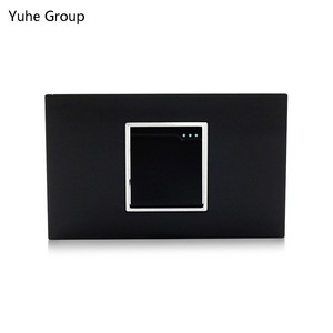 Type 118 American standard black acrylic <b>plate</b> 1 group 1 channel wall-mounted button <b>light</b> <b>switch</b> wall <b>switch</b> - Product Image 2