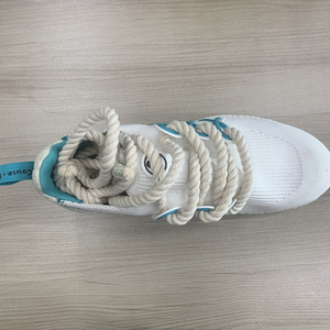 Stock remplaçable Couleurs personnalisées Rond Épais Torsadé Coton Dunk Chaussures Lacets - Product Image 6