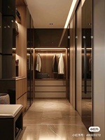 Armoire de chambre à coucher moderne et sur mesure, haute, ouverte, combinée, en bois, pour vêtements, pliable, modèle Kino