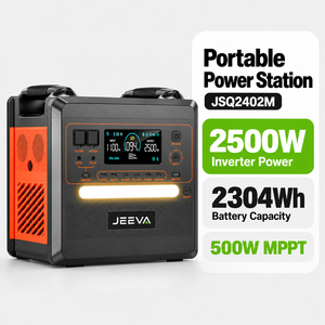 Station d'alimentation extérieure 2304Wh 2500W avec chargeur solaire MPPT <span class=keywords><strong>500W</strong></span> - Product Image 1
