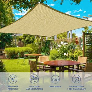 Haute qualité 180gsm 3*50m <span class=keywords><strong>Beige</strong></span> tissé tissu tricoté pare-soleil Net Carport HDPE <span class=keywords><strong>ombrage</strong></span> Net rouleau pour <span class=keywords><strong>filet</strong></span> de jardin - Product Image 6