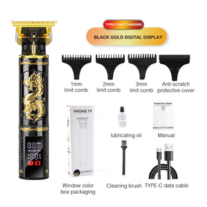 Vente en gros Dragon <span class=keywords><strong>tondeuse</strong></span> <span class=keywords><strong>à</strong></span> cheveux électrique affichage numérique lames en acier inoxydable <span class=keywords><strong>pour</strong></span> barbier rasage sculpture chauve - Product Image 6