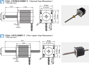 Motor Lineal 23 Hybrid 3A 76mm Body Tr8 Non-Captive 57HS - Product Image 2