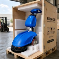 Machine à nettoyer les sols commerciaux, type électrique industriel, à propulsion par batterie, nettoyeur de sols automatique