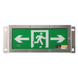 Impermeable montado en la pared Signag batería recargable Led emergencia mamparo IP65 luz de Salida - Product Image 6