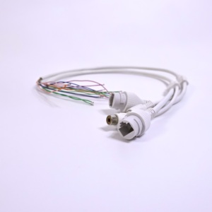 Camera Tail <span class=keywords><strong>Cable</strong></span> 12-core IP67 không thấm nước RJ45 POE cộng với DC cung cấp điện Mạng giám sát Cáp Video - Product Image 5