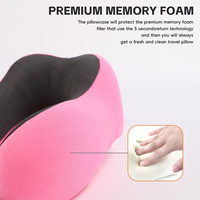 U-Sharp Design Avion Mémoire Mousse Voyage Cou Oreiller Positionneur de Sommeil