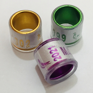Anneau de <span class=keywords><strong>pigeon</strong></span> oiseau, 15mm de haute qualité, nouveau Style, toutes couleurs, bracelets d'oiseaux - Product Image 5