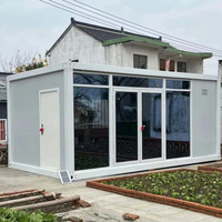 Maison préfabriquée haut de gamme avec murs en verre étanches, pour une esthétique de ferme vietnamienne