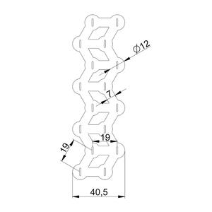 Accessoire de soudage par points pour cellules 21700 2P en forme de W, barre en acier nickelé, espacement 21,5 mm - Product Image 6