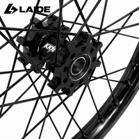 Ensemble de roues à rayons noires KKE 21/18 pouces, 1.6x21 avant, 1.85x18 arrière, jantes en aluminium pour moto électrique Sur Ron Light Bee X, tout-terrain