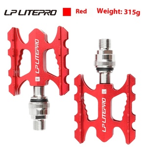 Litepro LP pédale pliable à dégagement rapide pédale de roulement en alliage d'aluminium pour vélos de route <span class=keywords><strong>BMX</strong></span> et petite Modification de voiture en tissu - Product Image 6