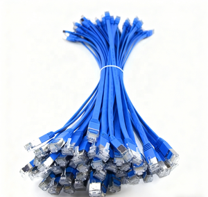 สายแพทช์คอร์ดแบบแบน สายอีเธอร์เน็ต ทองแดงเปลือย หุ้ม PVC พร้อมหัวต่อ RJ45 8P8C แบบ <span class=keywords><strong>CAT8</strong></span> ขนาด 30AWG SSTP สีเขียว ความยาว 0.5 เมตร <span class=keywords><strong>ราคา</strong></span>ขายส่ง - Product Image 3