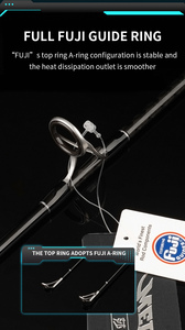1.83m 1.91m 60-160g 100g-250g chậm jigging Rod nước mặn ánh sáng tinh khiết sợi carbon rắn tip Nhật Bản Fuji hướng dẫn câu cá jigging Rod - Product Image 6