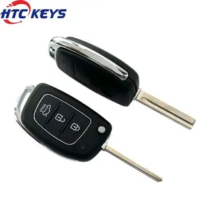 3 buttons car key shell for h-yundai car clamshell folding keys
