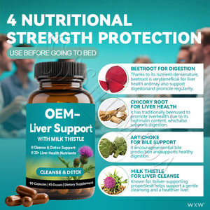 Cápsulas de Suporte à Saúde do Fígado de Marca Própria, Cápsulas para Recuperação de Ressaca, Suplemento para Alívio da Ressaca - Product Image 6