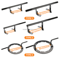 Clé à couvercle IBC de haute qualité 150 mm 225 mm, ouvre-cuve métallique, clé manuelle pour bouchon de réservoir de stockage d'huile, pièce de maintenance noire