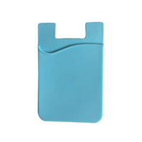 Portefeuille de téléphone portable en silicone avec impression personnalisée, porte-cartes en silicone vierge