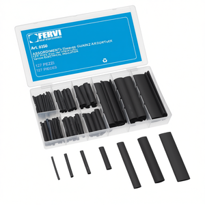 Assortiment de manchons thermorétractables Fervi, 127 pièces, différentes tailles pour l'isolation électrique - Product Image 2