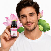Huile Essentielle de Lotus 100% Pure et Naturelle Pressée à Froid 10ml Marque Blanche pour Méditation, Yoga, Diffuseur, Parfum et SPA