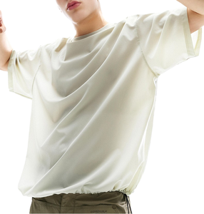 Chemise de sport pour homme, nouveau design, sportive, pour l'extérieur, entraînement, été, unie, 180g, polyester, respirante, maille, anti-déchirure, solide, rafraîchissante, salle de sport - Product Image 1