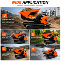 Hochleistungs-Mini-Dumper HDCX-600 Antspower 600kg Raupendumper Diesel Selbstladend Hydraulikpumpe & Motor Hocheffizient