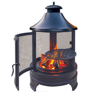 Ur-Health Foyer d'extérieur rond en acier Poêle à bois <span class=keywords><strong>sans</strong></span> <span class=keywords><strong>cheminée</strong></span> pour jardin - Product Image 3