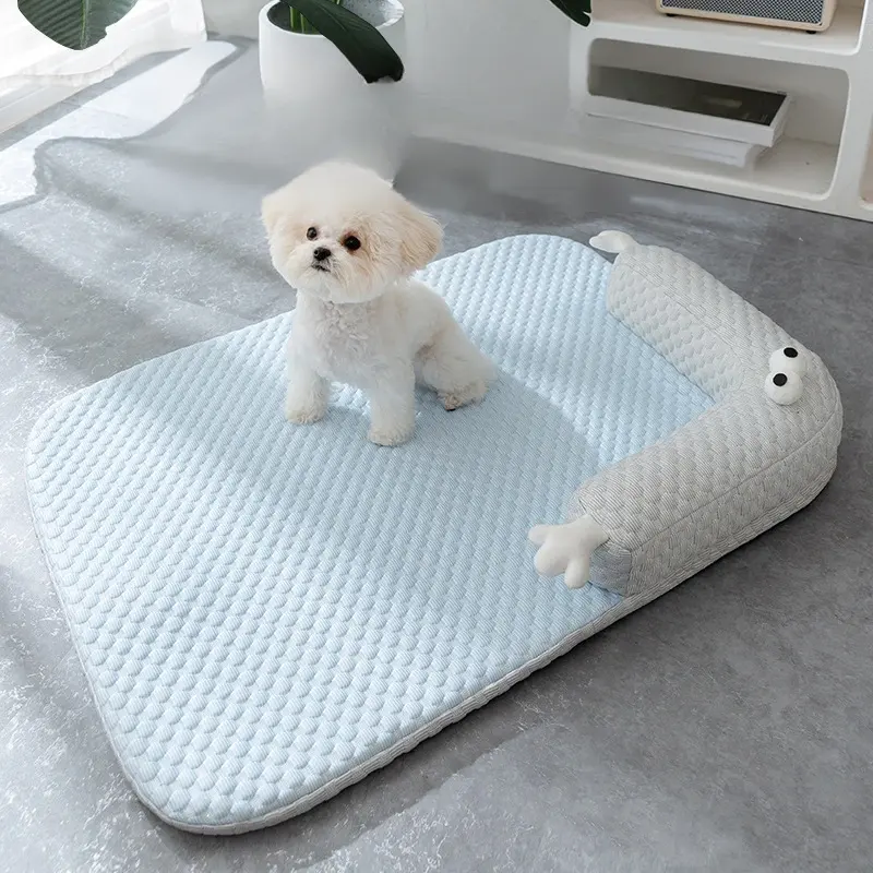 Yeni yüksek görünüm seviyesi bahar yaz kare yastık ile serin nefes serin demonte edilebilir ve yıkanmış küçük köpek halısı