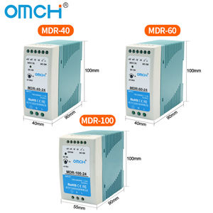 OMCH MDR Serie Din-Rail SMPS 10W 20W 40W 60W 100W 12V 24V 48V AC DC Fuente de alimentación conmutada industrial personalizable - Product Image 4