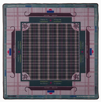 Nouveau style américain moderne, tapis de mahjong en caoutchouc silencieux, antidérapant, pour table de casino, imperméable, en stock avec sac en velours, 33 pouces