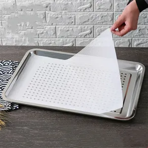 Custom Size Non-stick Easy Clean Silicone Steamer Mat Bamboo Steamer Liners