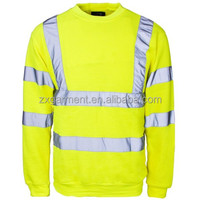 T-shirt uniforme à manches longues haute visibilité avec logo de l'équipe personnalisée T-shirt de sécurité haute visibilité avec bandes réfléchissantes