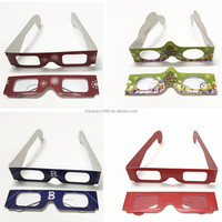 Film de lunettes à effet de diffraction arc-en-ciel de luxe avec impression numérique sur plastique pour décorations de fête