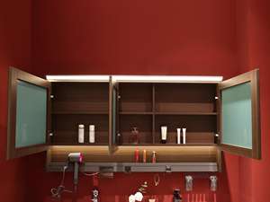 Juego de tocador de baño de montaje en pared de lujo de gama alta y elegante moderno, espejo inteligente diseñado en <span class=keywords><strong>Suiza</strong></span> para uso en comedor, fregadero - Product Image 5