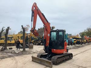 Mini-excavatrice sur chenilles Kubota KX163-5 d'occasion, 5,5 tonnes, à bras de rotation zéro, avec ligne de brise-roche - Product Image 3